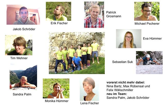 Das NaturFreunde-Förderteam Bergsport im Jahr 2016 Das NaturFreunde-Förderteam Bergsport im Jahr 2016